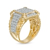 Thumbnail Image 3 of Men's 2.23 CT. T.W. Diamond Cushion-Top Prong Ring in 10K Gold
