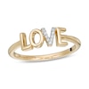 Thumbnail Image 0 of Vera Wang Love Collection Diamond Accent "LOVE" Ring in 10K Gold