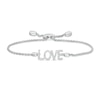 Vera Wang Love Collection 0.18 CT. T.W. Diamond "LOVE" Bolo Bracelet in Sterling Silver - 9.0"