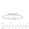 Vera Wang Love Collection 0.18 CT. T.W. Diamond "LOVE" Bolo Bracelet in Sterling Silver - 9.0"