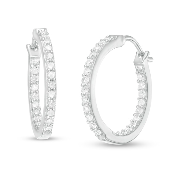 Louis Vuitton Diamond White Gold Hoop Earrings – Opulent Jewelers