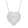 Thumbnail Image 0 of 0.97 CT. T.W. Composite Diamond Heart Necklace in Sterling Silver