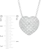0.97 CT. T.W. Composite Diamond Heart Necklace in Sterling Silver