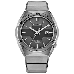 Men's Citizen Eco-Drive® Armor Super Titanium™ Watch with Black Dial (Model: AW1660-51H)