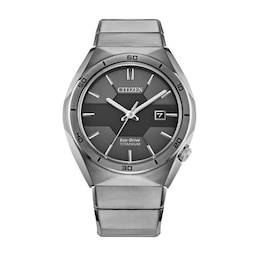 Men's Citizen Eco-Drive® Armor Super Titanium™ Watch with Black Dial (Model: AW1660-51H)