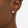 Thumbnail Image 2 of 6.0mm Multi-Shape Cubic Zirconia Solitaire Stud Earrings Set in 14K White Gold