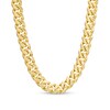 Thumbnail Image 0 of Italian Gold Men's 7.6mm Curb Chain Necklace in Hollow 14K Gold - 22"