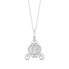 Thumbnail Image 0 of Collector's Edition Enchanted Disney Cinderella 70th Anniversary Pearl and Diamond Carriage Pendant in Sterling Silver