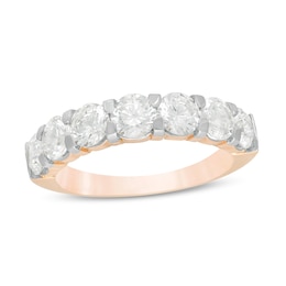 1.45 CT. T.W. Diamond Anniversary Band in 10K Rose Gold