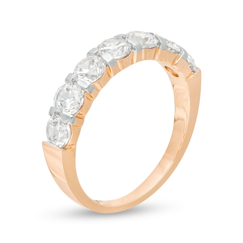 Main Image 3 of 1.45 CT. T.W. Diamond Anniversary Band in 10K Rose Gold