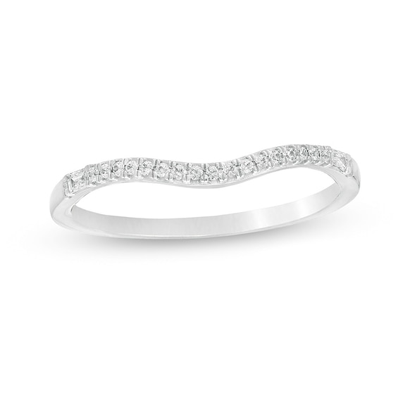 0.085 CT. T.W. Diamond Contour Anniversary Band in 10K Gold
