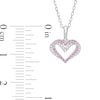 Thumbnail Image 2 of The Kindred Heart from Vera Wang Love Collection Sapphire and 0.04 CT. T.W. Diamond Pendant in Sterling Silver - 19"