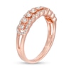 Thumbnail Image 2 of 0.30 CT. T.W. Diamond Multi-Row Anniversary Band in 14K Rose Gold