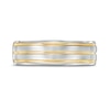 Thumbnail Image 3 of Vera Wang Love Collection Men's Grooved Wedding Band in 14K Two-Tone Gold