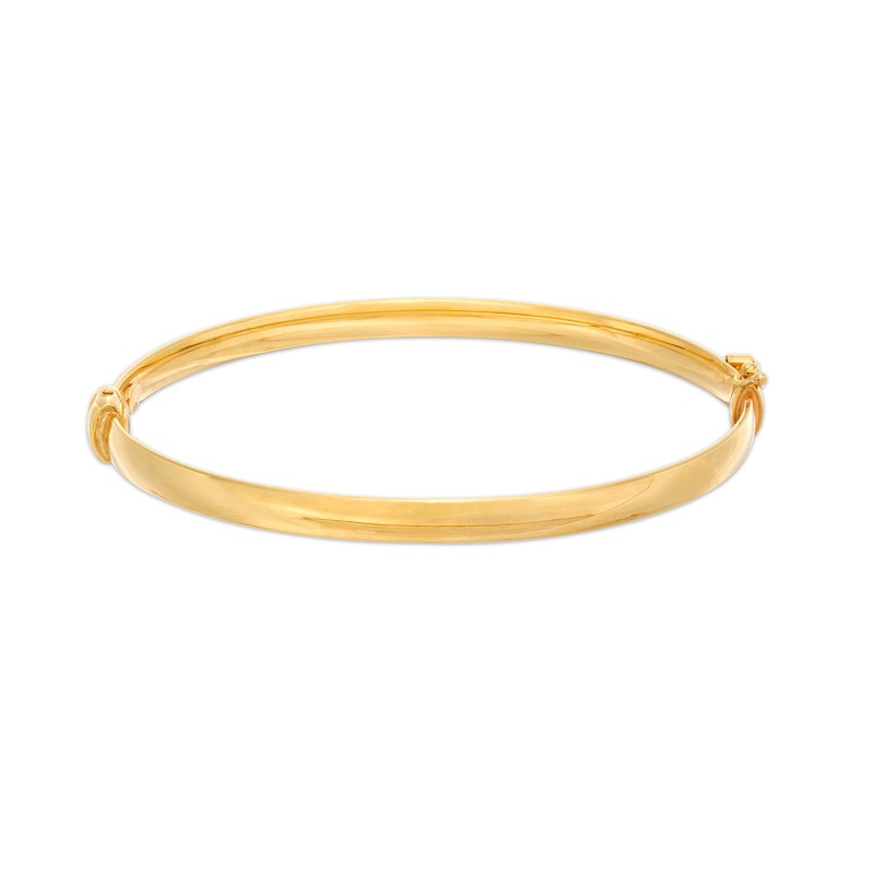 Main Image 1 of 5.0mm Polished Bangle in 14K Gold