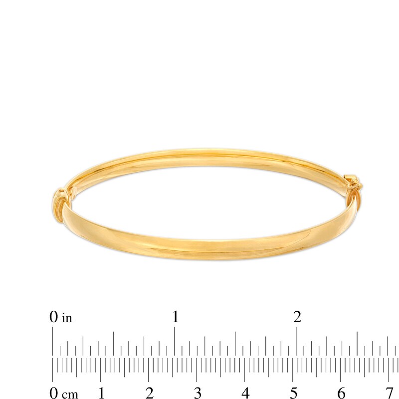 Main Image 3 of 5.0mm Polished Bangle in 14K Gold
