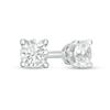 Thumbnail Image 0 of Trouvaille Collection 0.20 CT. T.W. DeBeers®-Graded Diamond Solitaire Stud Earrings in 14K White Gold (F/I1)