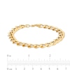 Italian Gold 8.5mm Curb Chain Bracelet in Hollow 14K Gold - 8.5"