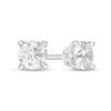 Thumbnail Image 1 of Trouvaille Collection 0.50 CT. T.W. DeBeers®-Graded Diamond Solitaire Stud Earrings in 14K White Gold (F/I1)