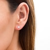 Thumbnail Image 2 of Trouvaille Collection 0.50 CT. T.W. DeBeers®-Graded Diamond Solitaire Stud Earrings in 14K White Gold (F/I1)