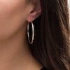 Thumbnail Image 2 of 40.0mm Continuous Tube Hoop Earrings in 14K Gold