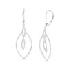 Thumbnail Image 0 of 0.50 CT. T.W. Diamond Twist Loop and Marquise Drop Earrings in 10K White Gold
