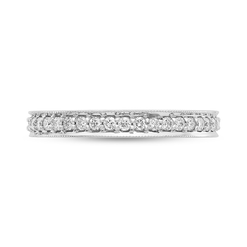 0.46 CT. T.W. Diamond Vintage-Style Eternity Band in Platinum