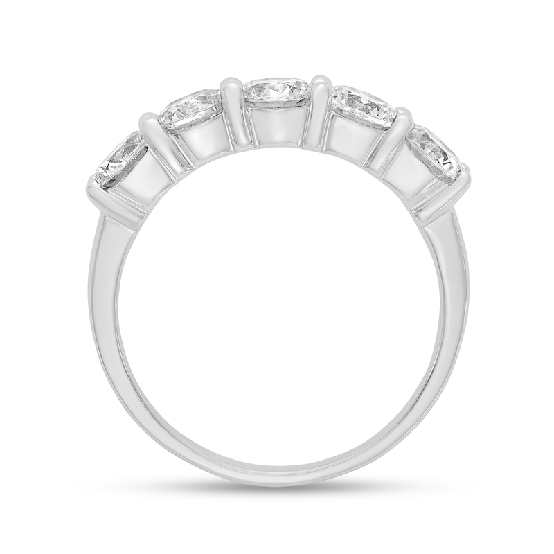 Main Image 2 of 1.65 CT. T.W. Diamond Five Stone Anniversary Band in Platinum