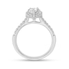 Thumbnail Image 2 of 0.79 CT. T.W. Diamond Pear-Shaped Diamond Frame Engagement Ring in Platinum