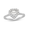 Thumbnail Image 0 of 1.08 CT. T.W. Heart-Shaped Diamond Frame Engagement Ring in Platinum