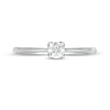 Thumbnail Image 4 of Trouvaille Collection 0.25 CT. DeBeers®-Graded Diamond Solitaire Engagement Ring in 18K White Gold (F/I1)