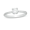 Thumbnail Image 1 of Trouvaille Collection 0.50 CT. DeBeers®-Graded Diamond Solitaire Engagement Ring in 18K White Gold (F/I1)