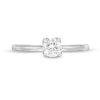 Thumbnail Image 3 of Trouvaille Collection 0.50 CT. DeBeers®-Graded Diamond Solitaire Engagement Ring in 18K White Gold (F/I1)