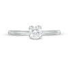 Thumbnail Image 4 of Trouvaille Collection 0.50 CT. DeBeers®-Graded Diamond Solitaire Engagement Ring in 18K White Gold (F/I1)