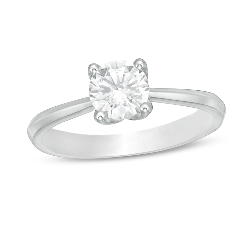 Main Image 1 of Trouvaille Collection 1.00 CT. DeBeers®-Graded Diamond Solitaire Engagement Ring in 18K White Gold (F/I1)