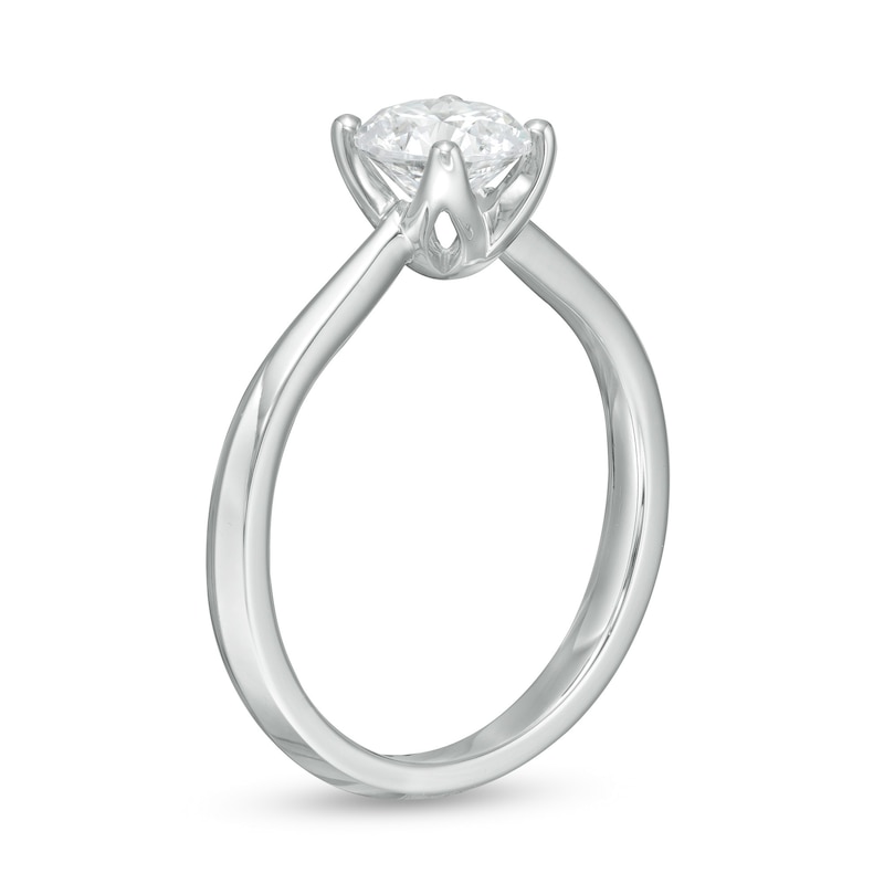 Trouvaille Collection 1.00 CT. DeBeers®-Graded Diamond Solitaire Engagement Ring in 18K White Gold (F/I1)
