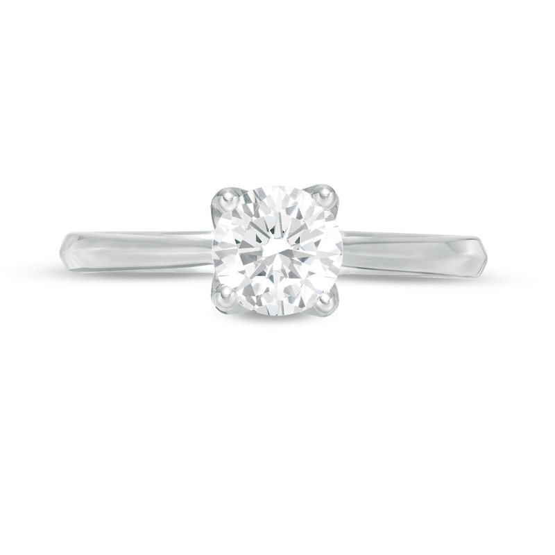Trouvaille Collection 1.00 CT. DeBeers®-Graded Diamond Solitaire Engagement Ring in 18K White Gold (F/I1)