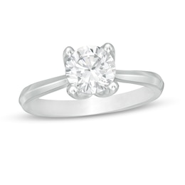 Trouvaille Collection 1.50 CT. DeBeers®-Graded Diamond Solitaire Engagement Ring in 18K White Gold (F/I1)