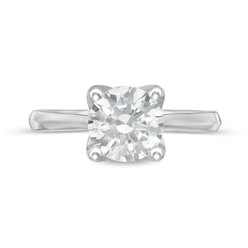 Main Image 4 of Trouvaille Collection 2.00 CT. DeBeers®-Graded Diamond Solitaire Engagement Ring in 18K White Gold (F/I1)