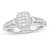 Thumbnail Image 0 of 0.33 CT. T.W. Composite Diamond Rectangular Frame Ring in 10K White Gold