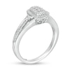 Thumbnail Image 1 of 0.33 CT. T.W. Composite Diamond Rectangular Frame Ring in 10K White Gold