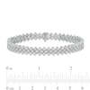 Thumbnail Image 4 of 3.00 CT. T.W. Diamond Tennis-Style Chevron Bracelet in Sterling Silver