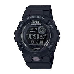 Men's Casio G-Shock Power Trainer Resin Strap Watch with Black Dial (Model: GBD800-1B)