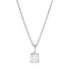 Thumbnail Image 0 of Trouvaille Collection 0.20 CT. DeBeers®-Graded Diamond Solitaire Pendant in 14K White Gold (F/I1)