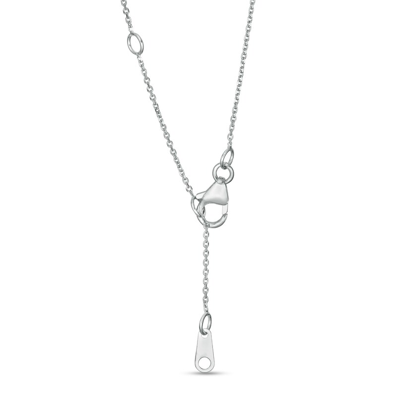 Main Image 3 of Trouvaille Collection 0.30 CT. DeBeers®-Graded Diamond Solitaire Pendant in 14K White Gold (F/I1)