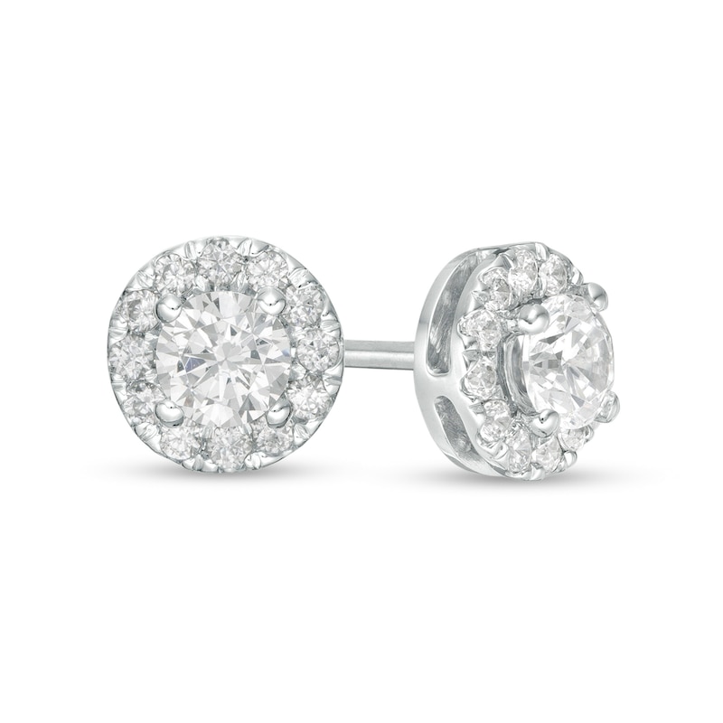 Trouvaille Collection 0.50 CT. T.W. DeBeers®-Graded Diamond Frame Stud ...