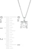 Thumbnail Image 3 of Trouvaille Collection 1.00 CT. DeBeers®-Graded Diamond Solitaire Pendant in 14K White Gold (F/I1)