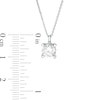 Thumbnail Image 4 of Trouvaille Collection 1.00 CT. DeBeers®-Graded Diamond Solitaire Pendant in 14K White Gold (F/I1)
