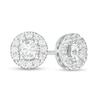 Thumbnail Image 0 of Trouvaille Collection 1.00 CT. T.W. DeBeers®-Graded Diamond Frame Stud Earrings in 14K White Gold (F/I1)
