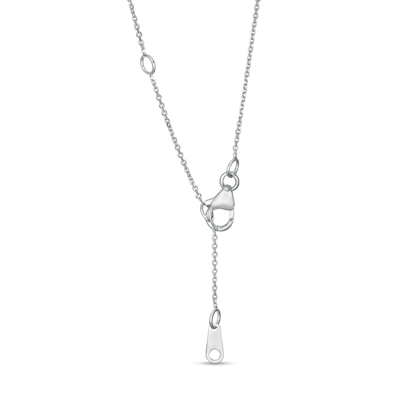 Main Image 3 of Trouvaille Collection 0.33 CT. T.W. DeBeers®-Graded Diamond Frame Pendant in 14K White Gold (F/I1)
